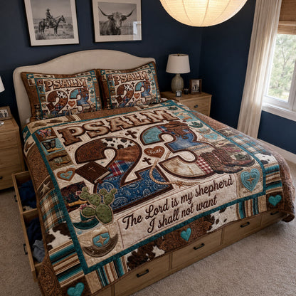 The Blessed Shepherd 3-Piece Quilted Bedding Set SN0PT094