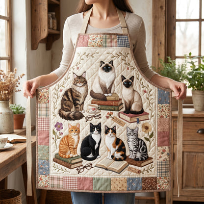 The Cottage Kitties Quilted Apron SN0DV089