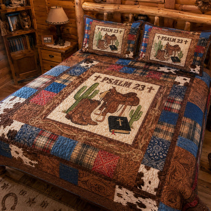 The Cowboy’s Sanctuary 3-Piece Quilted Bedding Set SN0PT095