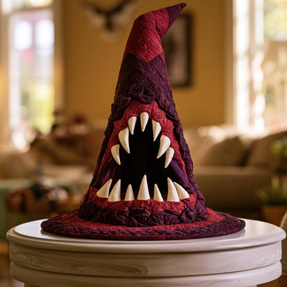 The Crimson Curse Quilted Witch Hat SN0DV236