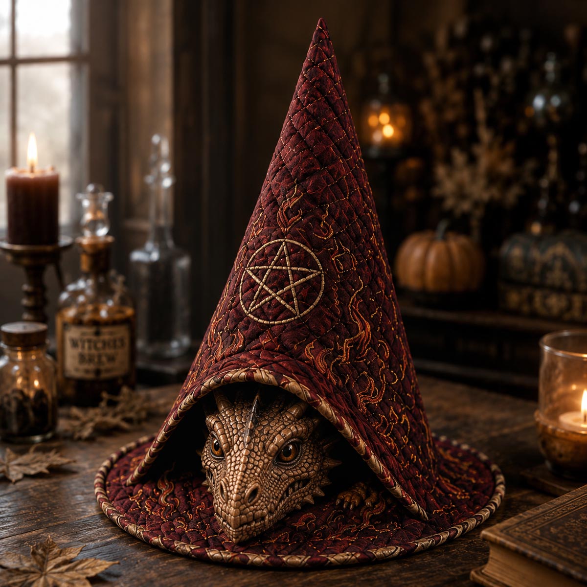 The Ember Familiar Quilted Witch Hat SN0DV360