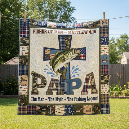 The Fishing Legend Quilted Blanket SN0PT083