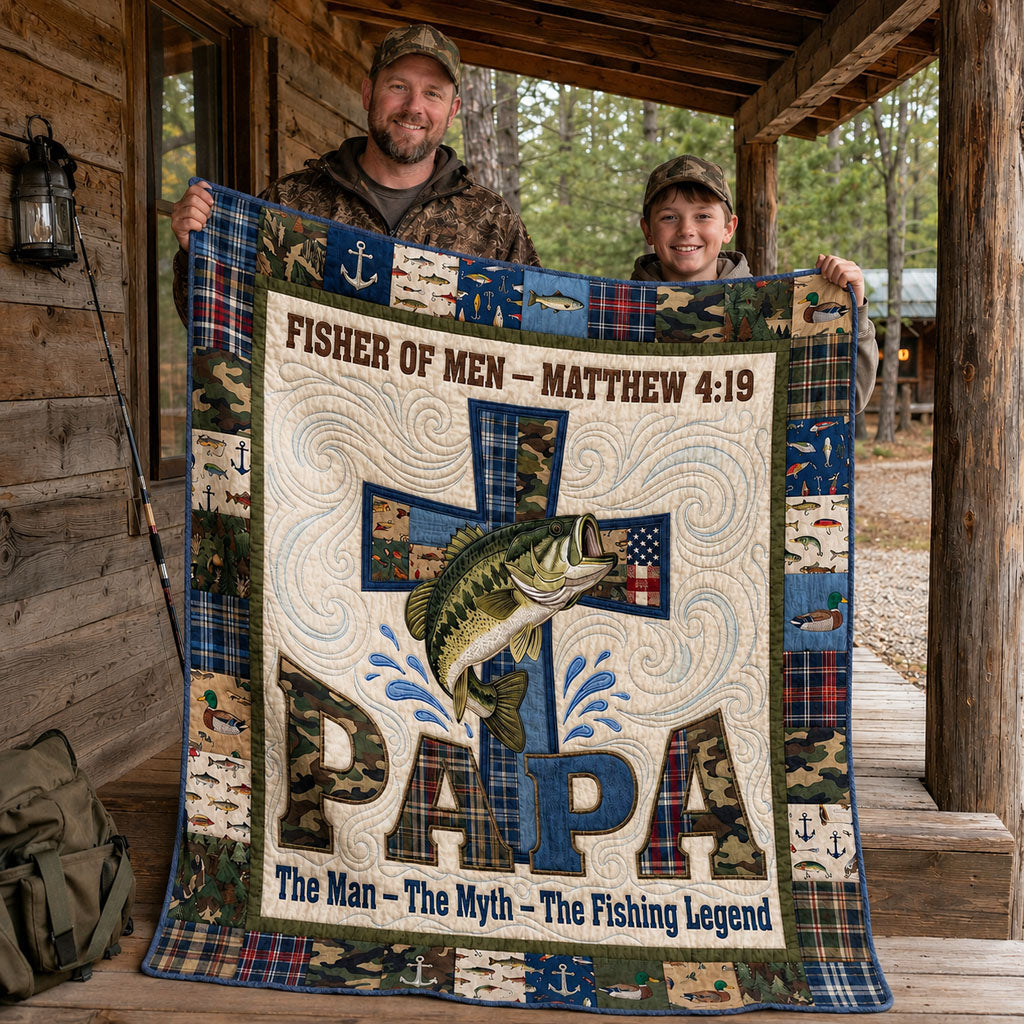 The Fishing Legend Quilted Blanket SN0PT083