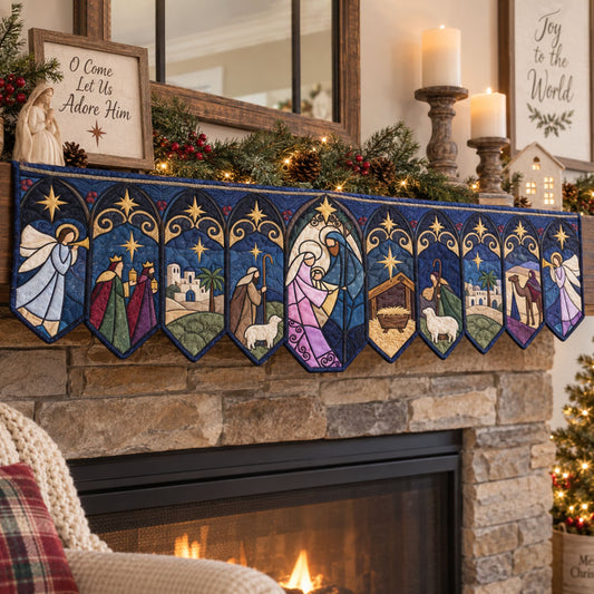 The Holy Birth Quilted Mantel Scarf SN0PT1072
