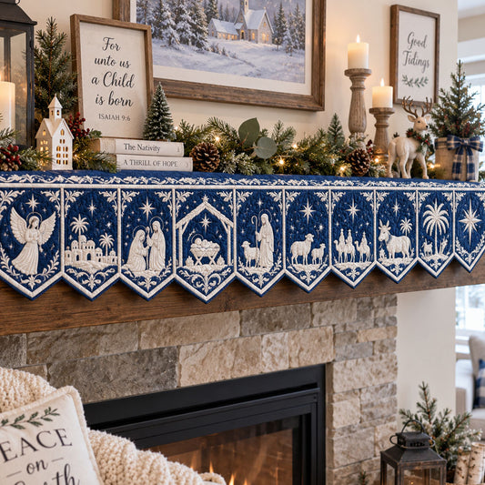 The Holy Night Quilted Mantel Scarf SN0PT1073