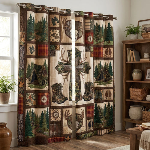 The Hunter’s Sanctum Quilted Curtains SN0PT111