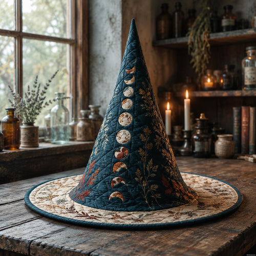 The Lunar Witch Quilted Witch Hat SN0DV273