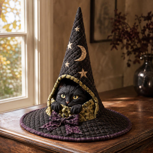 The Moonlit Familiar Quilted Witch Hat SN0DV241