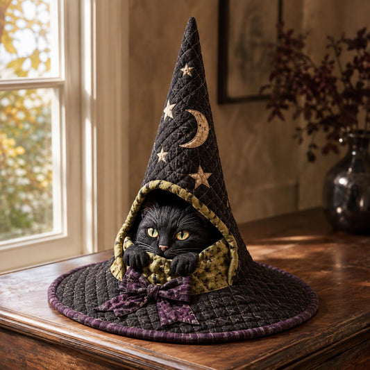 The Moonlit Familiar Quilted Witch Hat SN0DV241