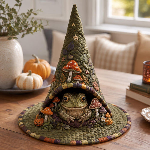 The Mushroom Familiar Quilted Witch Hat SN0DV243