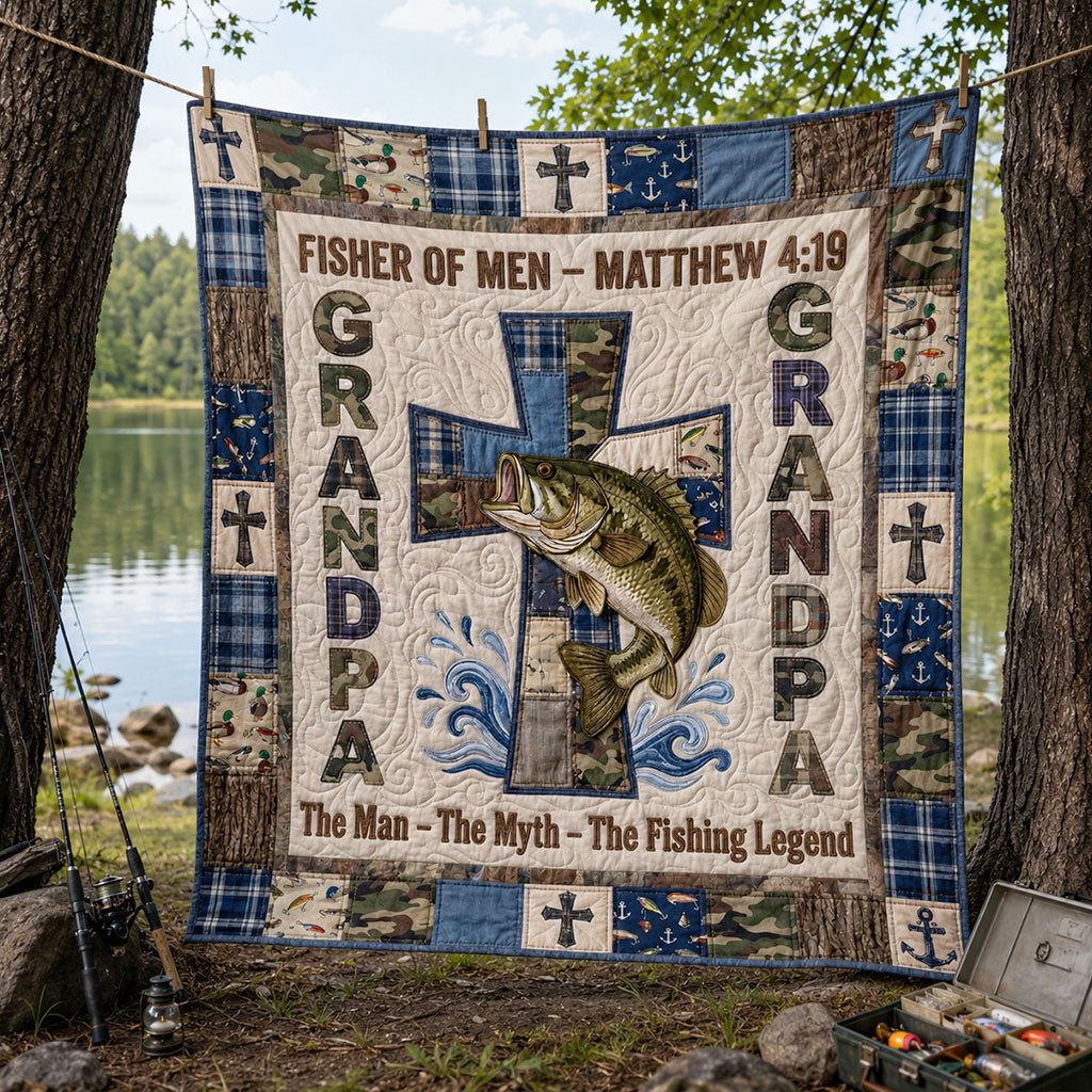 The Old Fisherman’s Proudest Catch Quilted Blanket SN0PT085