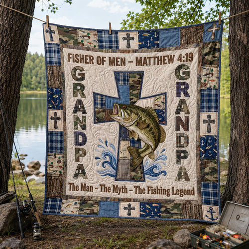 The Old Fisherman’s Proudest Catch Quilted Blanket SN0PT085