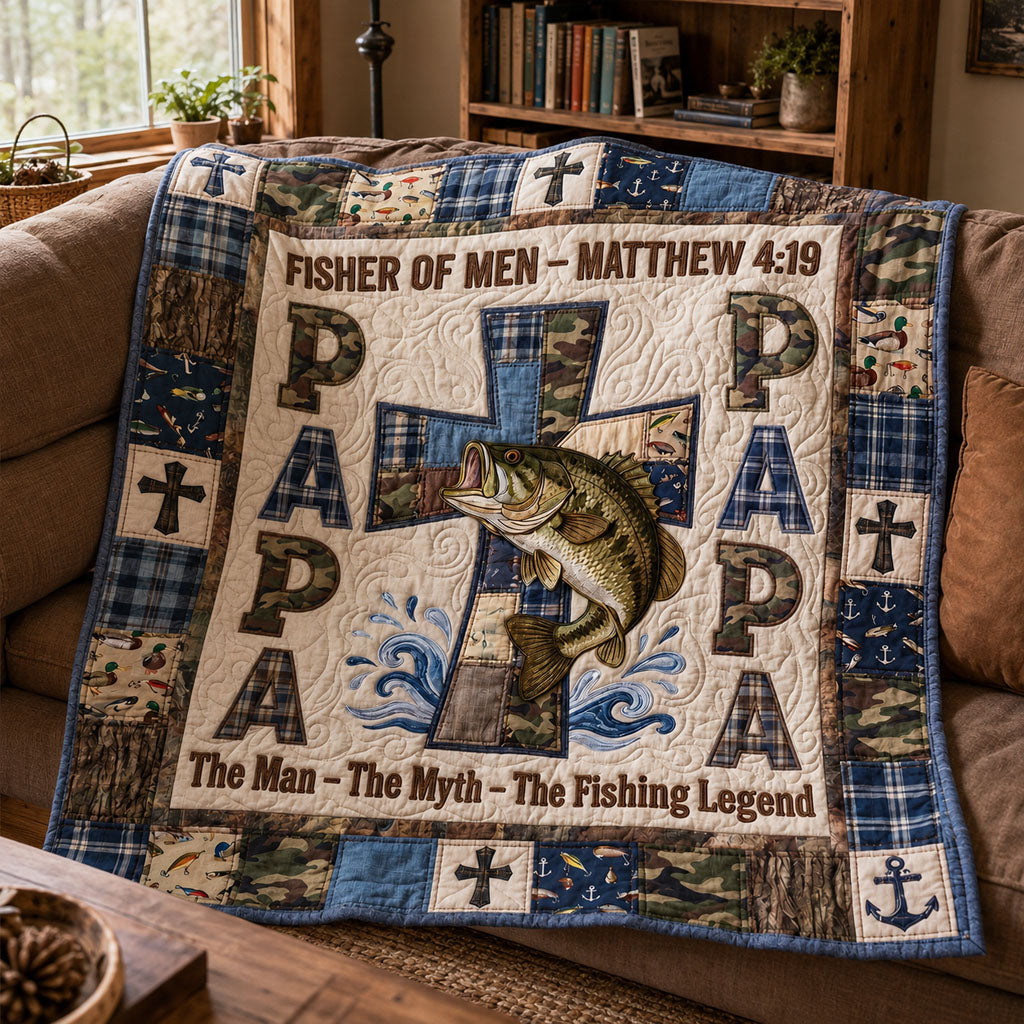 The Patriarch’s Fishing Legacy Quilted Blanket SN0PT086