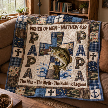 The Patriarch’s Fishing Legacy Quilted Blanket SN0PT086