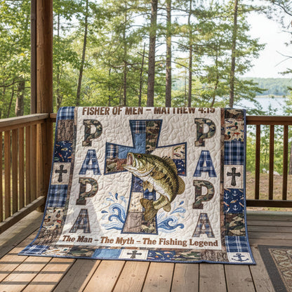 The Patriarch’s Fishing Legacy Quilted Blanket SN0PT086