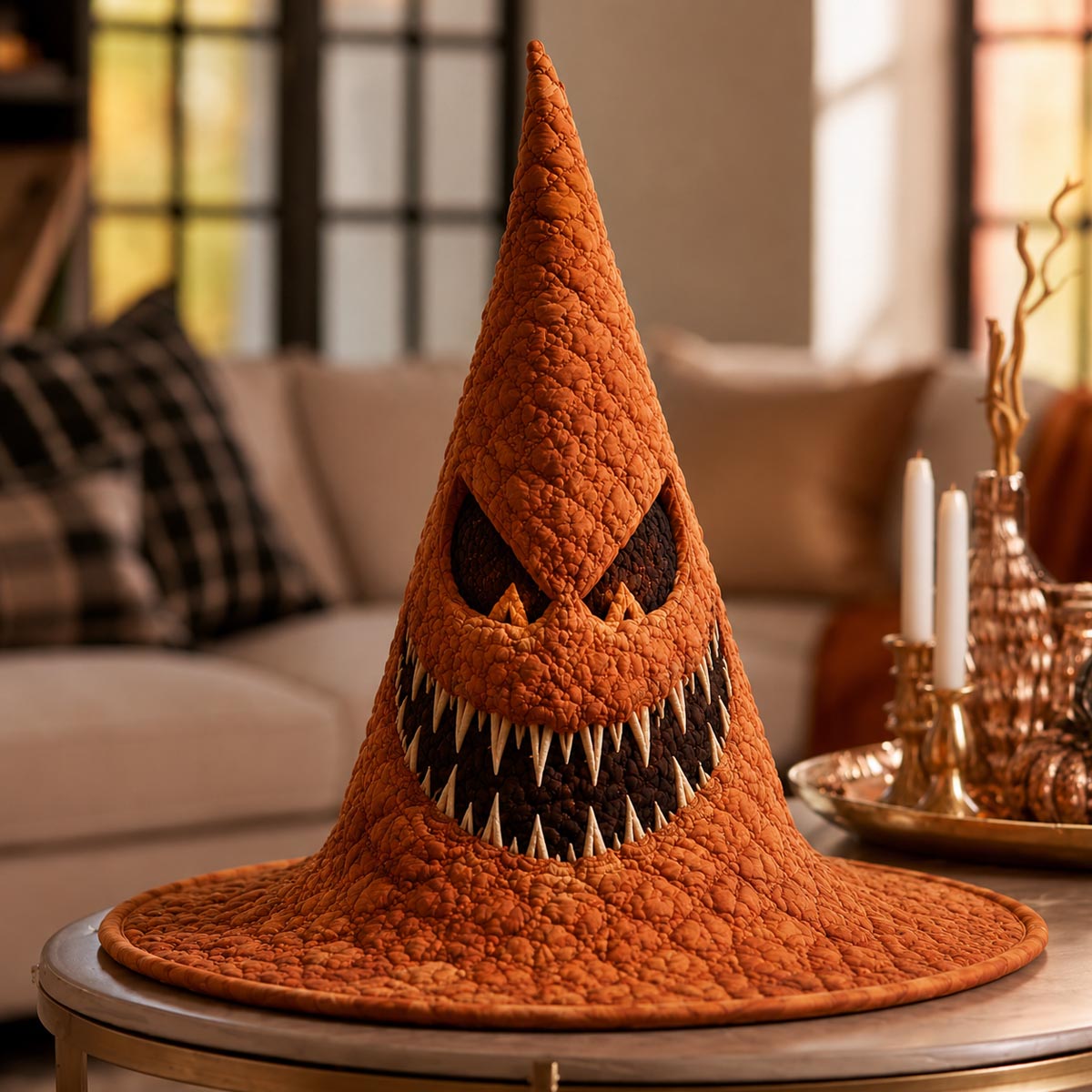 The Pumpkin Hex Quilted Witch Hat SN0DV237