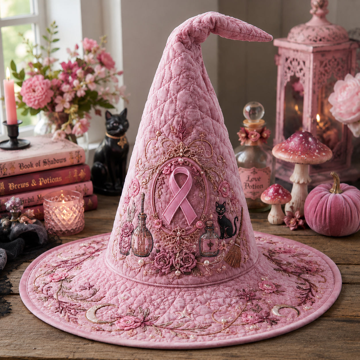 The Ribbon Charm Quilted Witch Hat SN0DV437