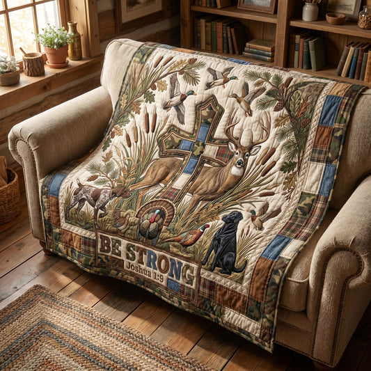 The Rugged Cross Timber Quilted Blanket SN0PT077
