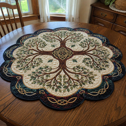 The Timeless Tree Custom Shape Quilted Table Topper SN0PT742