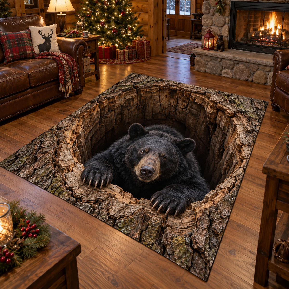 Timber Bear Area Rug SN0TV686