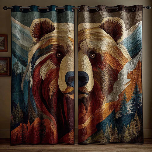 Timber Meadow Quilted Curtains NCU0QQ228
