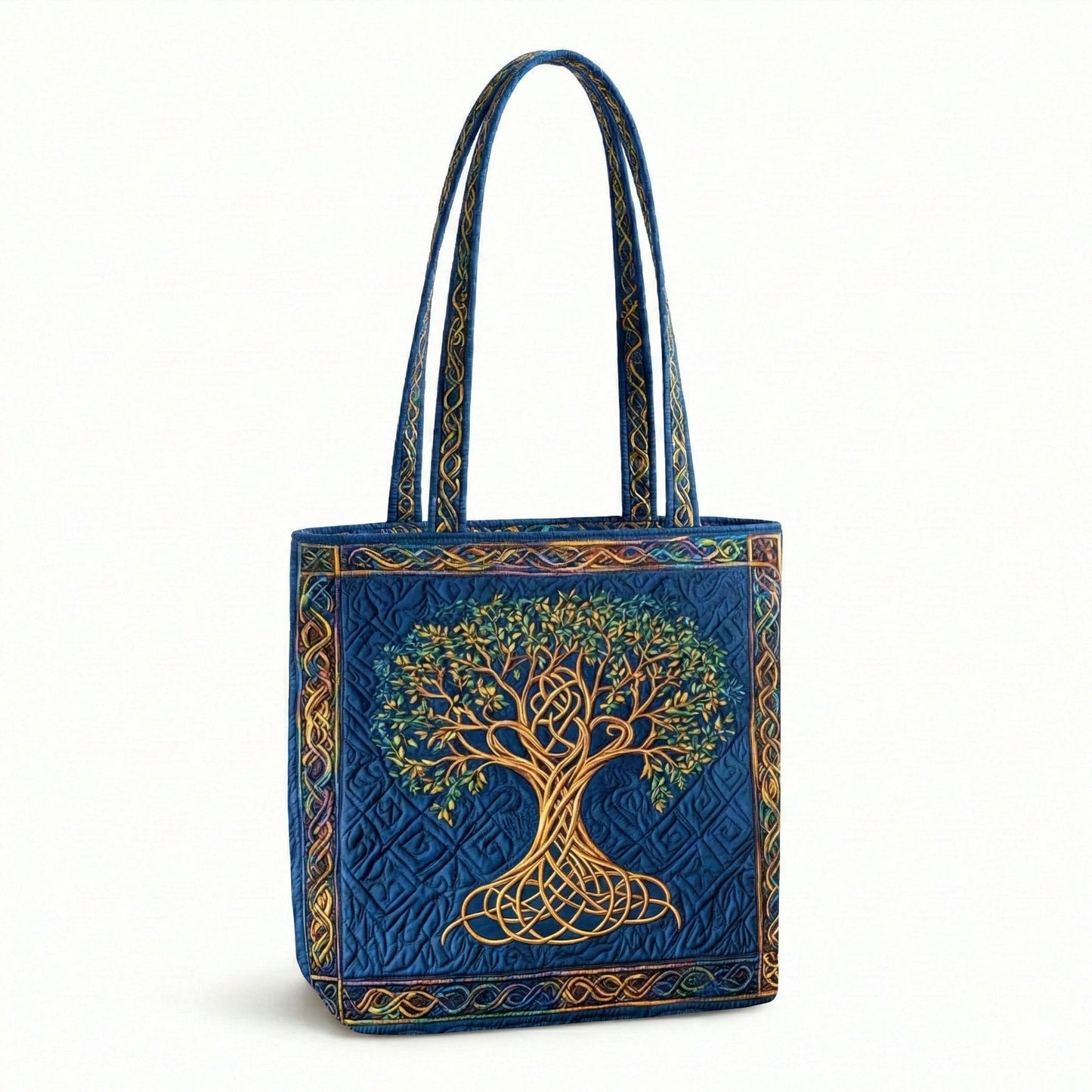 Timeless Grove Quilted Zipper Tote bag SN0NT010