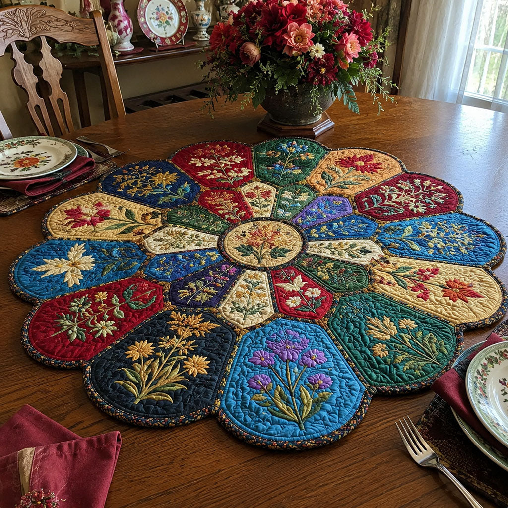 Timeless Harvest Custom Shape Quilted Table Topper SN0PT485