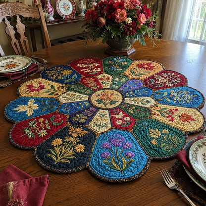 Timeless Harvest Custom Shape Quilted Table Topper SN0PT485