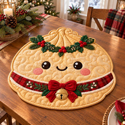 Tinsel Dumpling Custom Shape Quilted Table Topper SN0HH0747