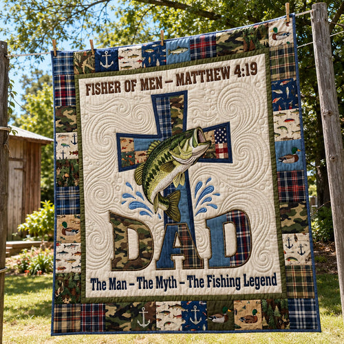 To the World’s Greatest Fishing Legend Quilted Blanket SN0PT087