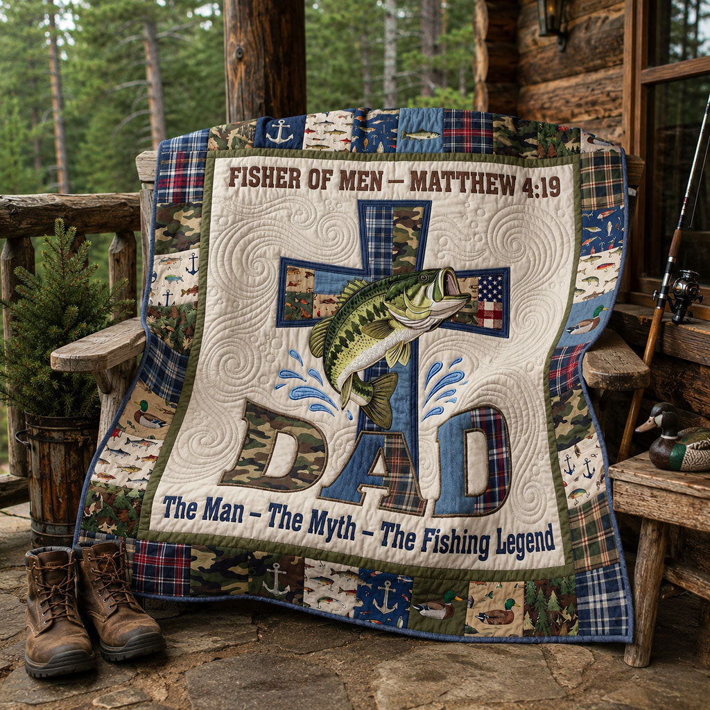 To the World’s Greatest Fishing Legend Quilted Blanket SN0PT087