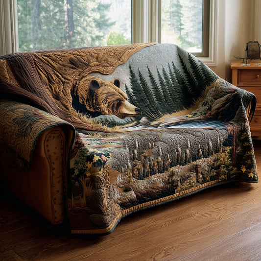 Tranquil Woods Quilted Sofa Cover NCU0PTT2029