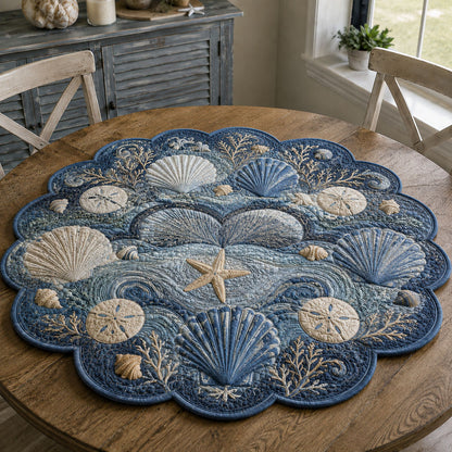 Treasures of the Tide Custom Shape Quilted Table Topper SN0PT901