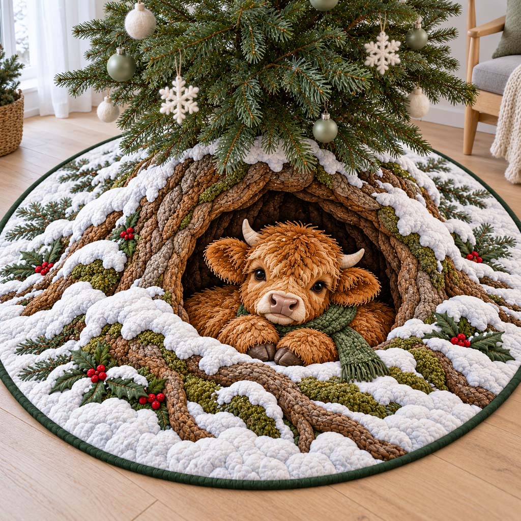 Tree Hollow Calf Quilted Tree Skirt SN0HH1106