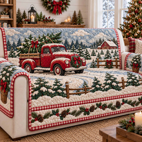 Tree Joy Quilted Sofa Cover SN0TD1258