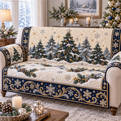 Tree Magic Quilted Sofa Cover SN0TD1256