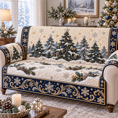 Tree Magic Quilted Sofa Cover SN0TD1256