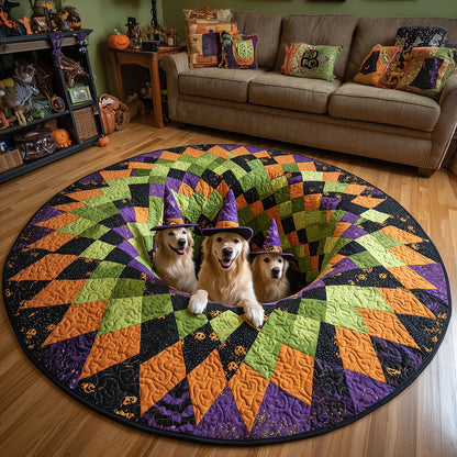 Trick Retriever Quilted Round Mat NCU0TH3249