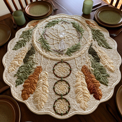 Triple Catcher Custom Shape Quilted Table Topper NCU0LV237
