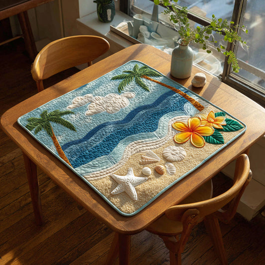 Tropical Beach Ocean Quilted Table Topper NCU0HNH167