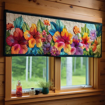 Tropical Bloom Quilted Valance NCU0NTV039