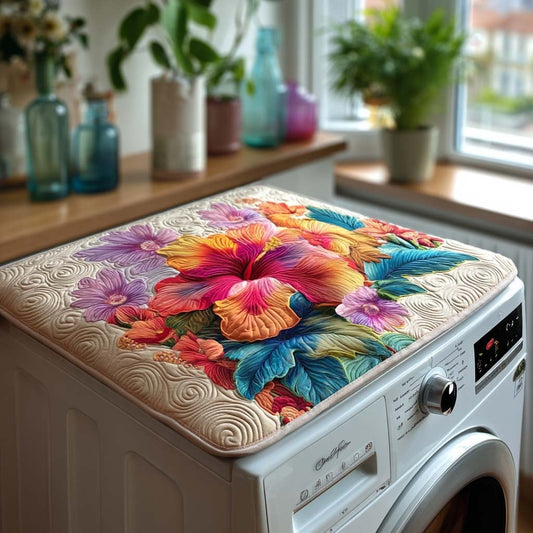 Tropical Bloom Quilted Washer and Dryer Cover NCU0NTV039