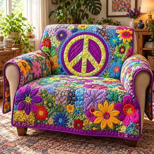 Tropical Peace Bloom Quilted Sofa Cover SN0HH1016