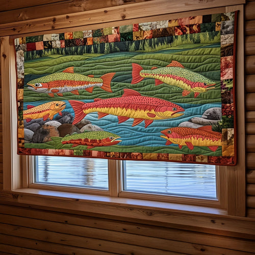 Trout Stream Treasures Quilted Valance NCU0PT4871