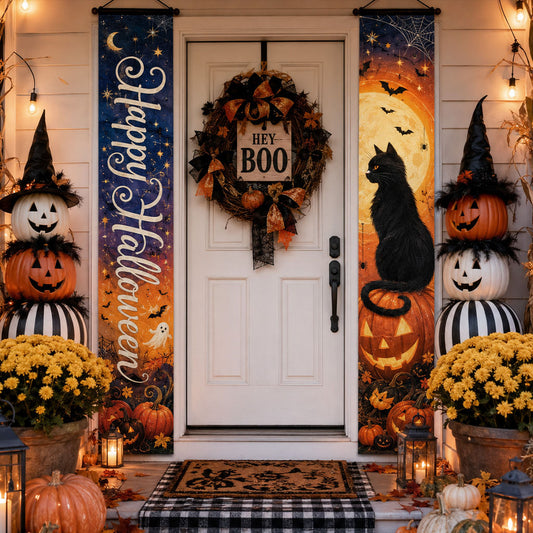 Twilight Cat Charm Welcome Door Banner SN0PT316