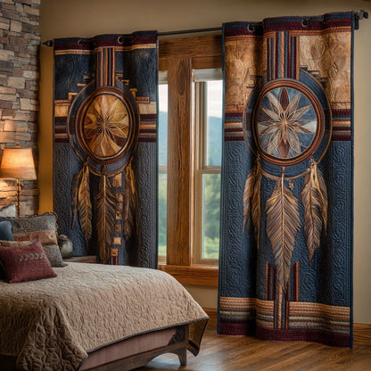 Twilight Dream Shield Quilted Curtains NCU0DH884