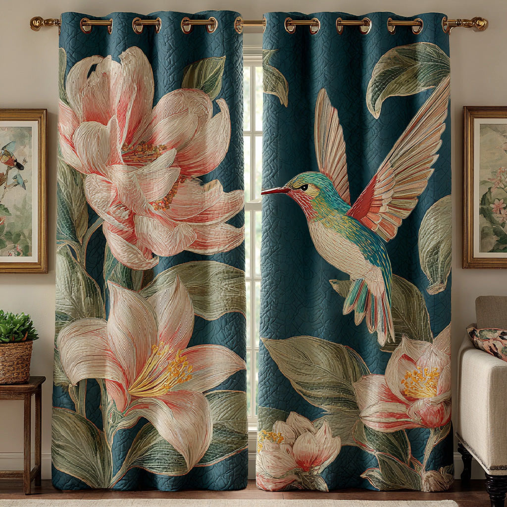 Twilight Garden Quilted Curtains NCU0DH769