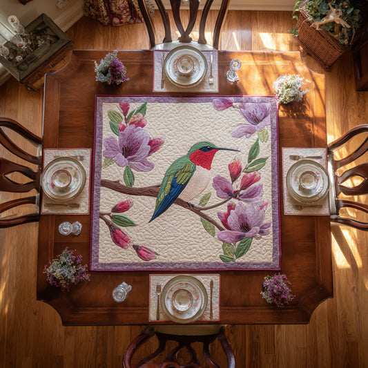 Twilight Hummer Quilted Table Topper NCU0DV904