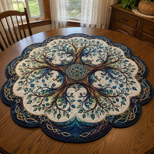 Twilight Tree Custom Shape Quilted Table Topper SN0PT746