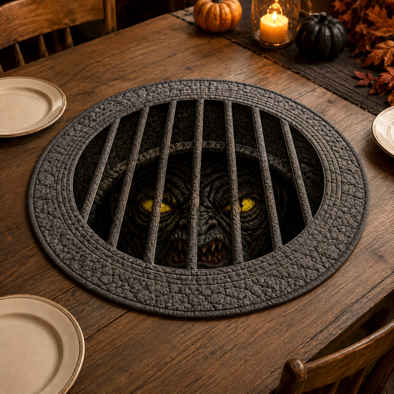 Underworld Gaze Custom Shape Quilted Table Topper SN0TV268